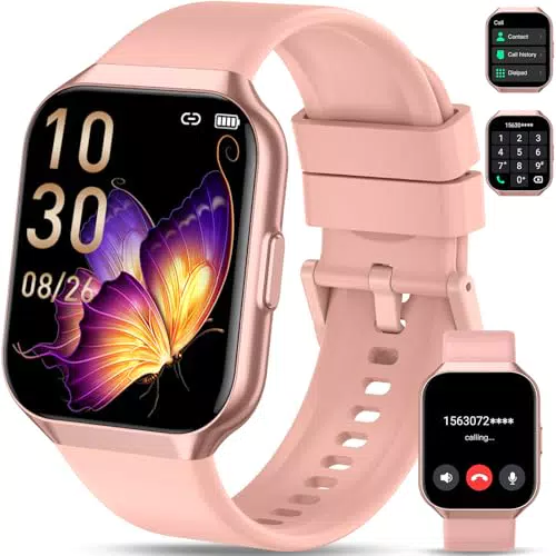 QCOQ Montre Connectée Sport IP68 avec Appel Bluetooth et Suivi Santé