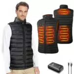 Seenlast Manteau Chauffant Femme - Gilet Électrique USB avec 4 Zones de Chaleur