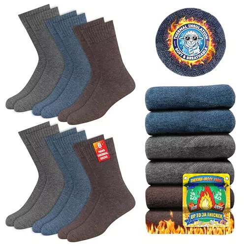 SOXCO Chaussettes Thermiques pour Hommes et Femmes - Confort d'Hiver