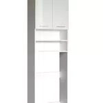 Trendteam Meuble Dessus de Machine à Laver pour Salle de Bain Amanda avec Rangement