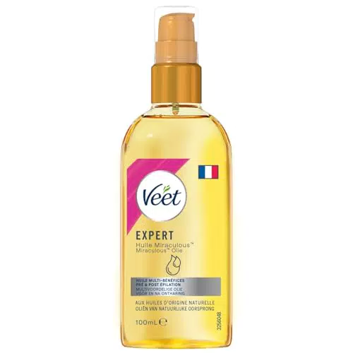 Veet Huile Miraculeuse Hydratante Post Épilation et Pré/Post Rasage