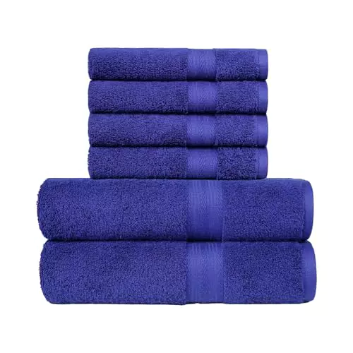 Amazon Basics Serviettes 100 % coton pour salle de bain, douces et absorbantes
