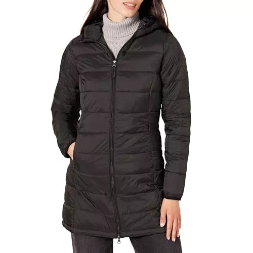 Amazon Essentials Doudoune à Capuche Compacte Légère Imperméable Femme