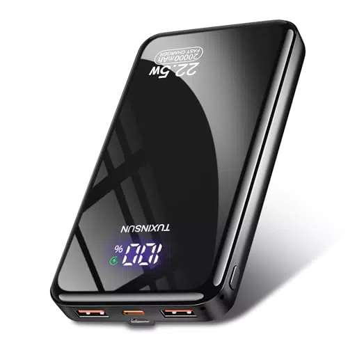 Power Bank 20000mAh 22.5W PD3.0 QC4.0 avec écran LCD - Charge rapide USB C