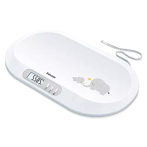 Beurer BY 90 Pèse-bébé connecté avec application gratuite pour iOS et Android