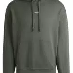 BOSS Sweat à Capuche WeSmallhood en Molleton de Coton avec Logo Contrastant