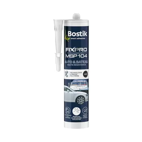 Bostik FIXPRO Mastic Auto et Bateau MSP 104 - Colle Hybride Résistante aux Intempéries