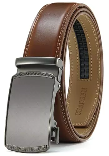 CHAOREN Ceinture Automatique en Cuir pour Homme - Taille Ajustable 35 mm