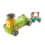 Fisher-Price Tracteur de la Ferme 4 en 1 avec Remorque - Jouet d'Éveil 9 mois à 3 ans