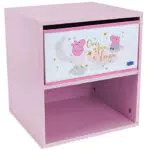 Peppa Pig Chevet/Table de Nuit avec Tiroir - Modèle 713497