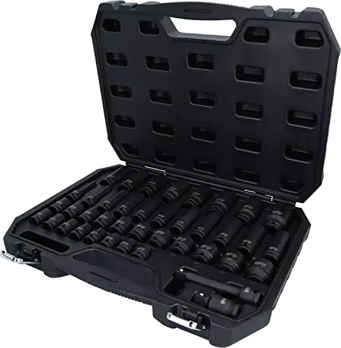 KS Tools 515.0065 - Coffret à douilles à chocs 1/2" avec malette de rangement