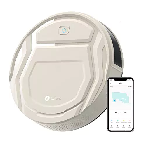 Lefant Aspirateur Robot, Robot Aspirateur Autonomie Mince Silencieux