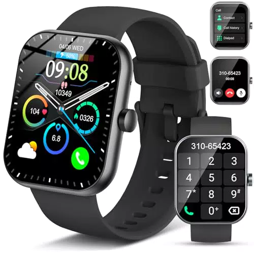 Montre Connectée Smartwatch HD avec Appel Bluetooth et 110+ Modes Sportifs