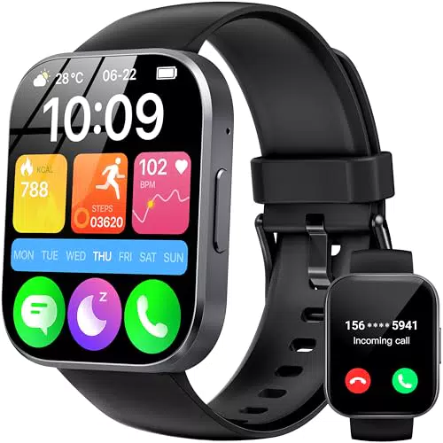 OUKITEL Montre Connectée Sport Étanche IP68 avec Appel Bluetooth et 140+ Modes