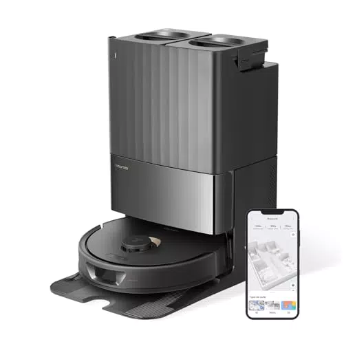 Roborock Qrevo Robot Aspirateur Laveur avec Station et Cartographie 3D
