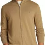 Tommy Hilfiger Pull Homme Essential Cotton Zip Thru Col Montant
