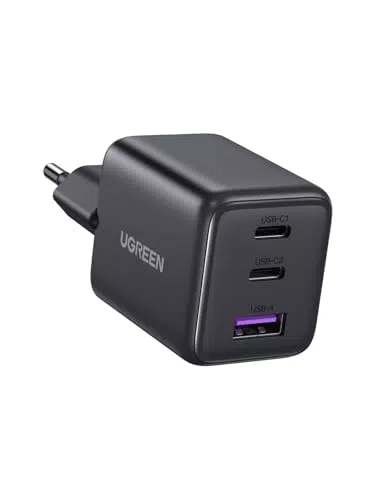 UGREEN Chargeur USB C 30W Rapide avec 3 Ports - Compatible iPhone, Pixel, Galaxy, MacBook