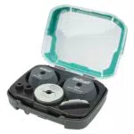 Wolfcraft 5953000 - Coffret de guides de perçage pour scies cloches, 35-70 mm