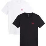 Levi's 2-Pack Crewneck Graphic Tee T-Shirt Homme Chesthit White / Dress Blues XS