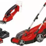 Einhell Tondeuse à gazon sans fil GE-CM 36/37 Li + Cisaille à gazon sans fil GE-CG 18/1 Li Power X-Change Livré avec 2 batteries 3