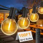 FUKOOLE Guirlande lumineuse d'extérieur de 30 m alimentée par secteur