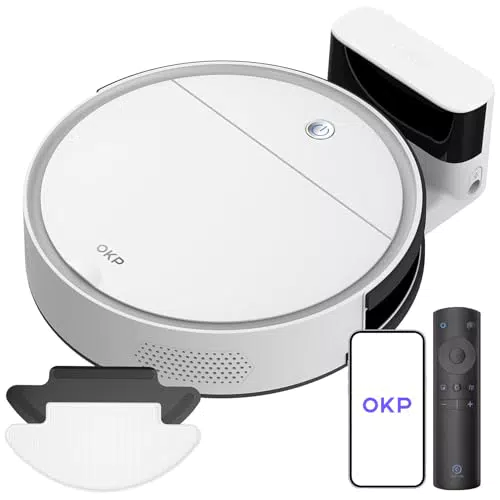 OKP K5B Aspirateur Robot Silencieux avec WiFi, Bluetooth et Télécommande