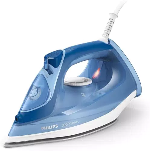 Fer à Repasser Vapeur Philips 3000 Series - Puissance 2400 W - Débit Vapeur 40 g/min - Effet Pressing 180 g - Céramique