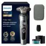 Rasoir électrique Philips Series 9000 Prestige - Technologie SkinIQ - Rasage Lift & Cut - Styler barbe et tondre nez - Recharge Qi (modèle SP9885/35)
