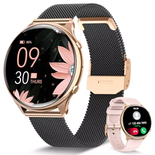 RUXINGX Montre Connectée Femme avec Appel Bluetooth 5.3