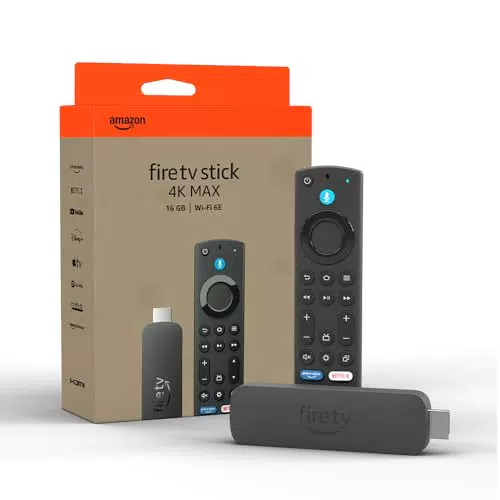 Amazon Fire TV Stick 4K Max - Appareil de streaming avec Wi-Fi 6E et écran dynamique
