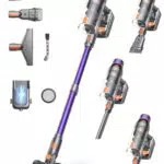 Aspirateur Balai Sans Fil Puissant Rechargeable pour Maison et Voiture