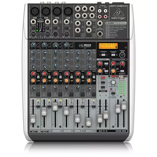 Behringer QX1204USB Table de Mixage Professionnelle avec Préamplis et Effets