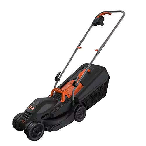 BLACK+DECKER Tondeuse Filaire 1000W BEMW351-Q, 3 hauteurs réglables jusqu'à 300 m²