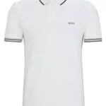 BOSS Polo Slim Fit Paul en Coton Stretch avec Logo pour Hommes