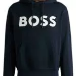 BOSS Sweat à Capuche Webasic Relaxed en Molleton de Coton avec Grand Logo