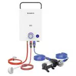 CAMPLUX 10L Portable Chauffe-Eau à Gaz avec Pompe à Eau F10 Pro