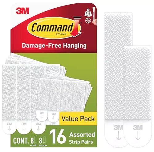 Command Languettes Accroches Tableaux Moyen et Grand Modèles - Fixation sans Dommage