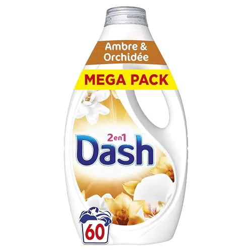 Dash Lessive Liquide 2en1 avec Fraîcheur et Lenor - Fabriquée en France