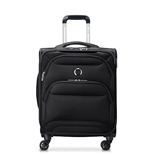 DELSEY PARIS - Sky Max 2.0 - Valise Cabine Souple 55 cm x 40 cm x 20 cm - 35 L - S - Noir