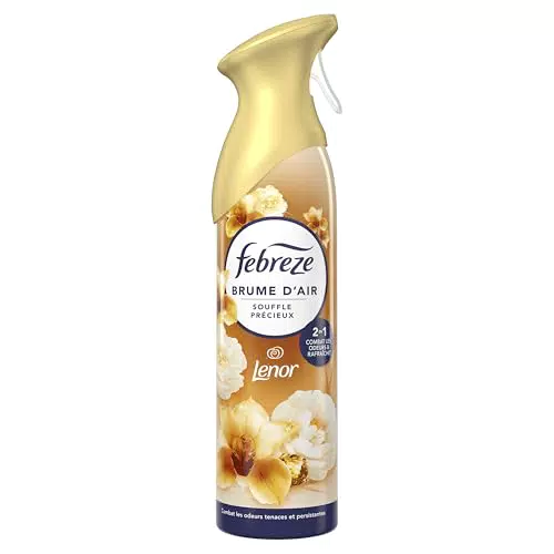 Febreze Spray Désodorisant Souffle Précieux 2 en 1 - Combat les Odeurs et Rafraîchit