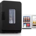FOHERE Mini Frigo de Chambre 15L/21 Canettes, Petit Frigo Portable 240V/12V