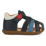 Sandales Geox Bébé Garçon Macchia Boy - Bleu Marine et Jaune