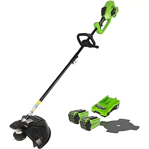 Greenworks Débroussailleuse à batterie 40V sans balai - Modèle GD40BCK2X