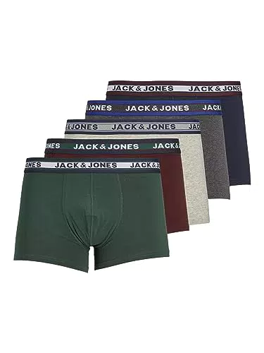 JACK & JONES Boxers 5 Pack Dark Grey Melange XL Dark Grey Melange X