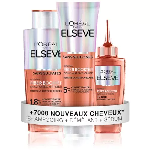 L'ORÉAL PARIS Elseve Fiber Booster Shampoo Anti-Chute et Densité Capillaire