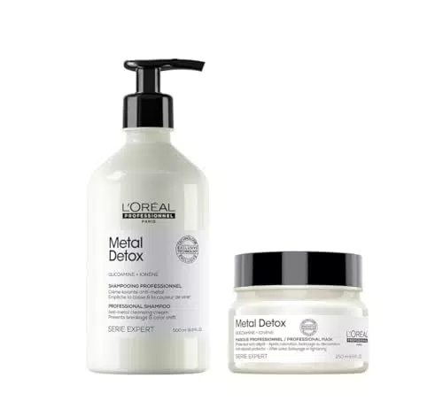 L’Oréal Professionnel Routine Anti-Métal pour Cheveux Abîmés - Shampoing et Masque