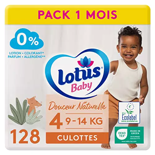 Lotus Baby Douceur Naturelle Culottes 7 11 kg Pack 1 Mois