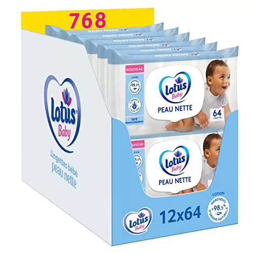 Lotus Lingettes Bébé Peau Nette - Soins doux pour la peau délicate des enfants