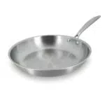 Menastyl Poêle Triply 28 cm en inox, Fabriquée en France, Compatible induction