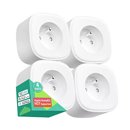 Meross Prise Connectée WiFi Type E, Compatible avec Alexa et Google Home